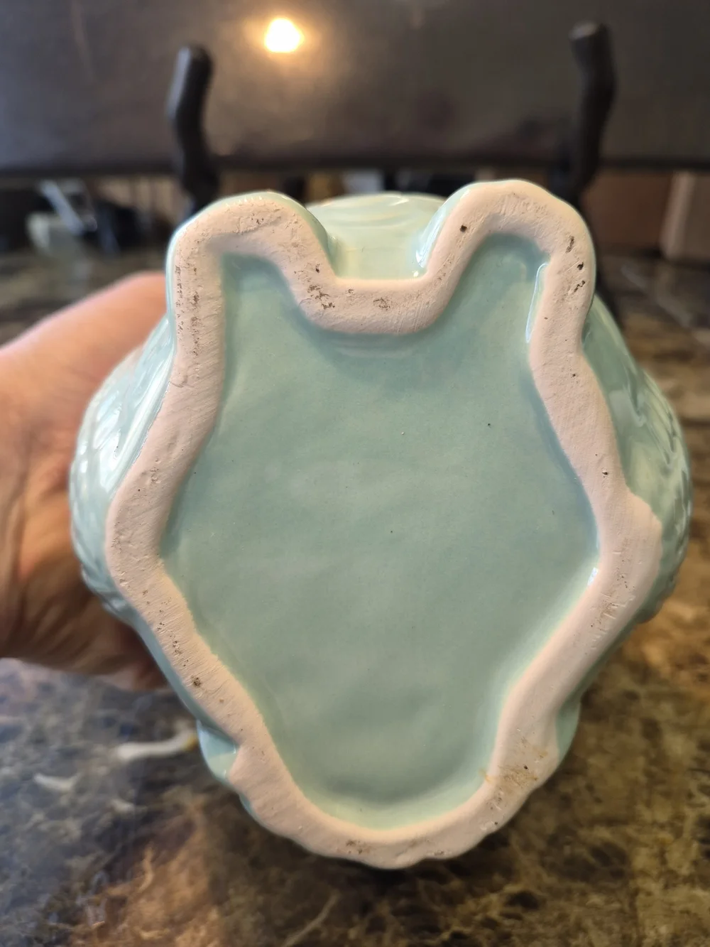 Utensil Holder World Market Ceramic Turquoise Aqua/Blue Owl   The World Market C